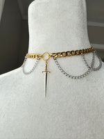 LIMITED TIME ONLY Dual Tone Sword Necklace