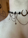 Black Onyx Shooting Star Necklace