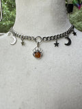 Spider Moon and Star Choker/Necklace