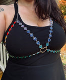 Rainbow Heart Bra Top