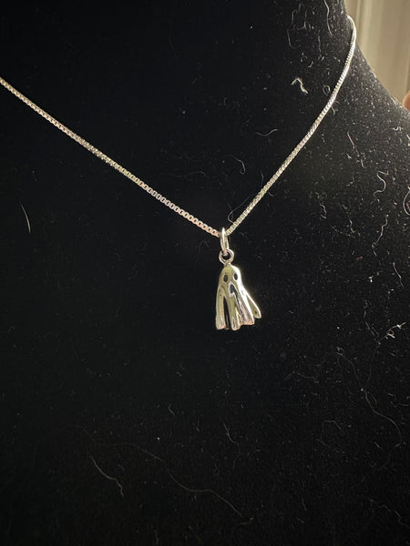 Sterling Spooky Ghost Necklace