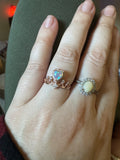 Rose Gold Ethiopian Opal Princess Ring