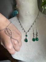 Green Onyx Leaf Set