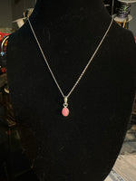 Sterling Pink Ethiopian Necklace