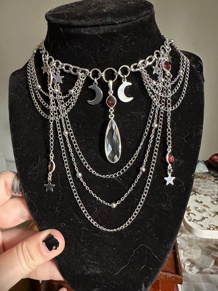 Rhodolite Garnet and Quartz
