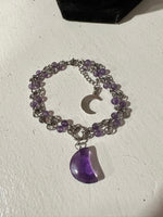 Amethyst Moon Bracelet