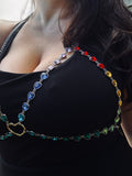 Rainbow Heart Bra Top