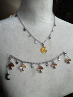 Solid Sterling Mushroom Fairy Set