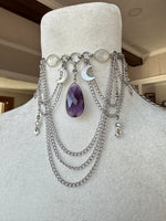 Amethyst and Moonstone Laced Necklace