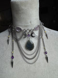 Ethiopian Opal, Labradorite, amethyst and sapphire