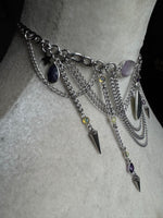 Ethiopian Opal, Labradorite, amethyst and sapphire