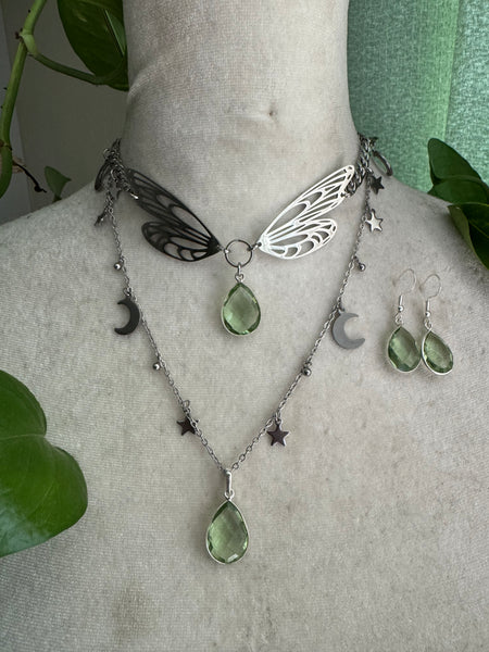 Green Amethyst Fairy Set