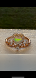 Rose Gold Ethiopian Opal Princess Ring