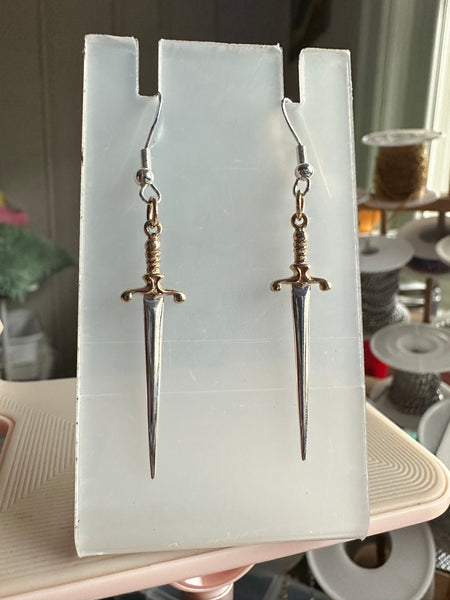 Sterling Sword Earrings