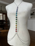 Chakra Style Rainbow Heart Chain