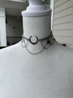Laced Moon and Star Choker
