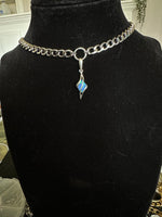 Fire Opal in a Sterling Cage Choker/Necklace
