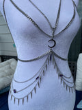 Amethyst Spiked Moon Harness