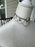 Laced Moon and Quartz Choker/Necklace
