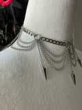 Laced Spiked Choke/Necklace