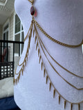 Gold Spiked Stone Harness