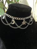 Star and Moon Laced Choker