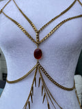Gold Spiked Stone Harness