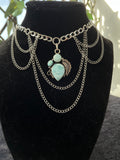 Larimar Laced Choker/Necklace
