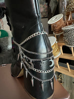 Spiked Star and Moon Heel/Boot chains