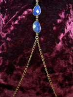 Lapis Lazuli Gold Moon Chain